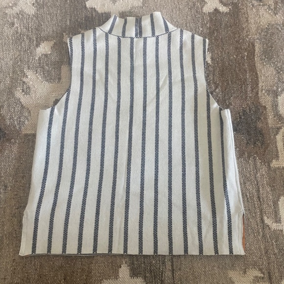 Moth by Anthropologie stripe mock neck tank - Picture 3 of 5
